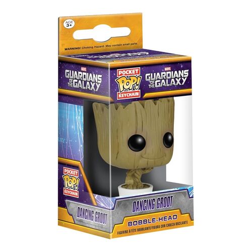 FUNKO POCKET POP! LLAVERO: LOS GUARDIANES DE LA GALAXIA - GROOT BAILANDO