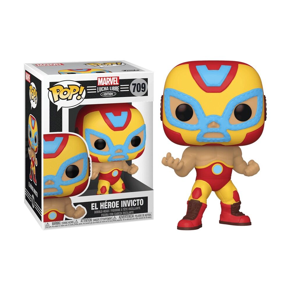 FUNKO POP! MARVEL: LUCHA LIBRE - IRON MAN (EL HÉROE INVICTO)