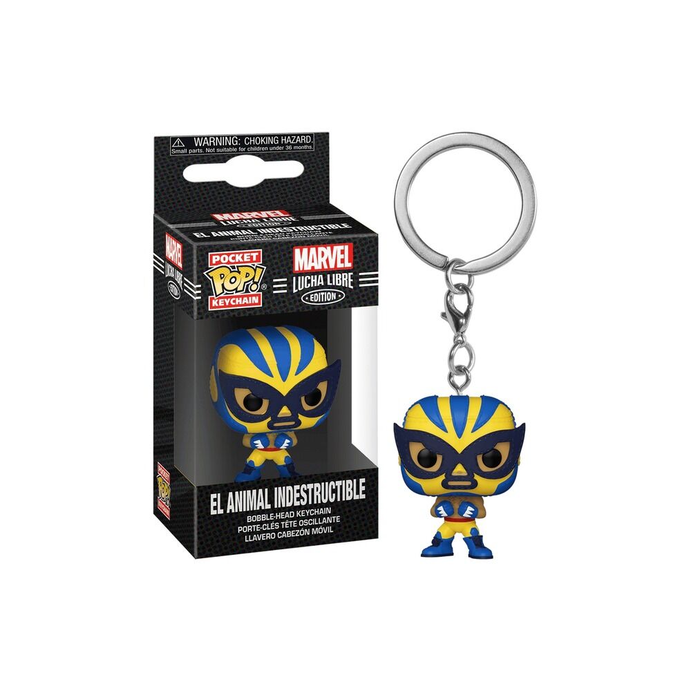 FUNKO POCKET POP! KEYCHAIN MARVEL: LUCHA LIBRE - EL ANIMAL INDESTRUCTIBLE