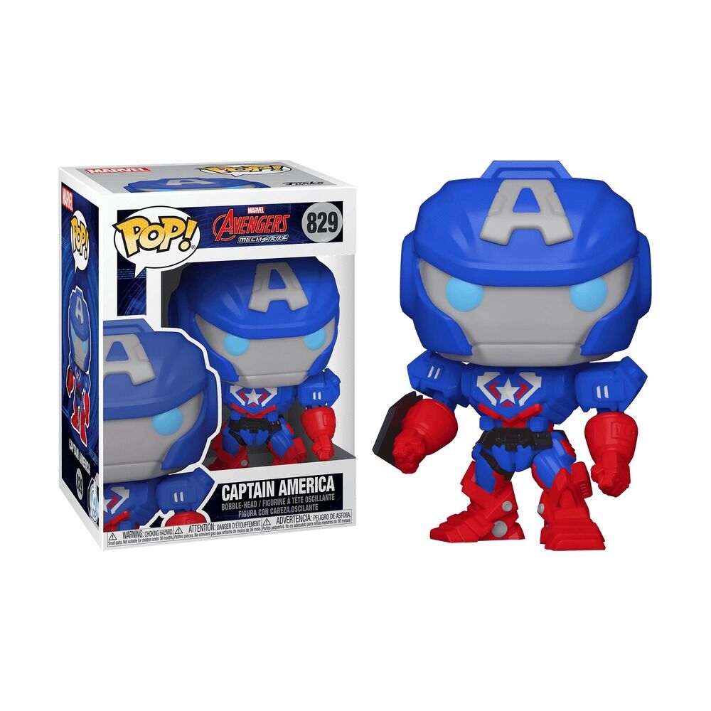 FUNKO POP! MARVEL MECH STRIKE - CAPITÁN AMERICA