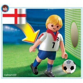 PLAYMOBIL - JUGADOR DE FÚTBOL INGLATERRA