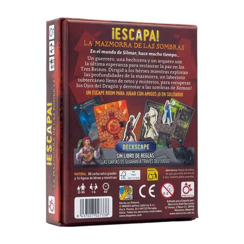 JUEGO ESCAPA - LA MAZMORRA DE LAS SOMBRAS
