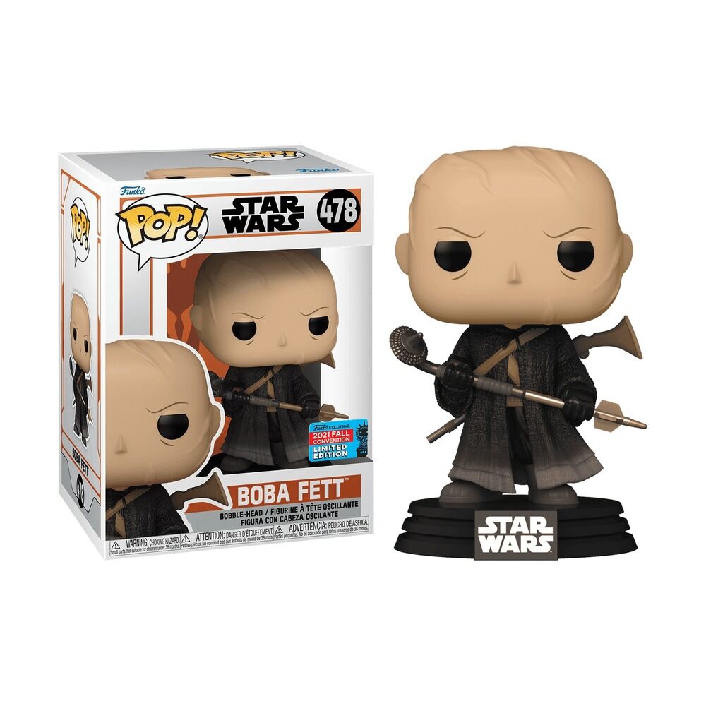 FUNKO POP! STAR WARS MANDALORIAN – BOBA FETT EN TATTOOINE (SIN ARMADURA) EXCLUSIVO 2021 NY CONVENTION