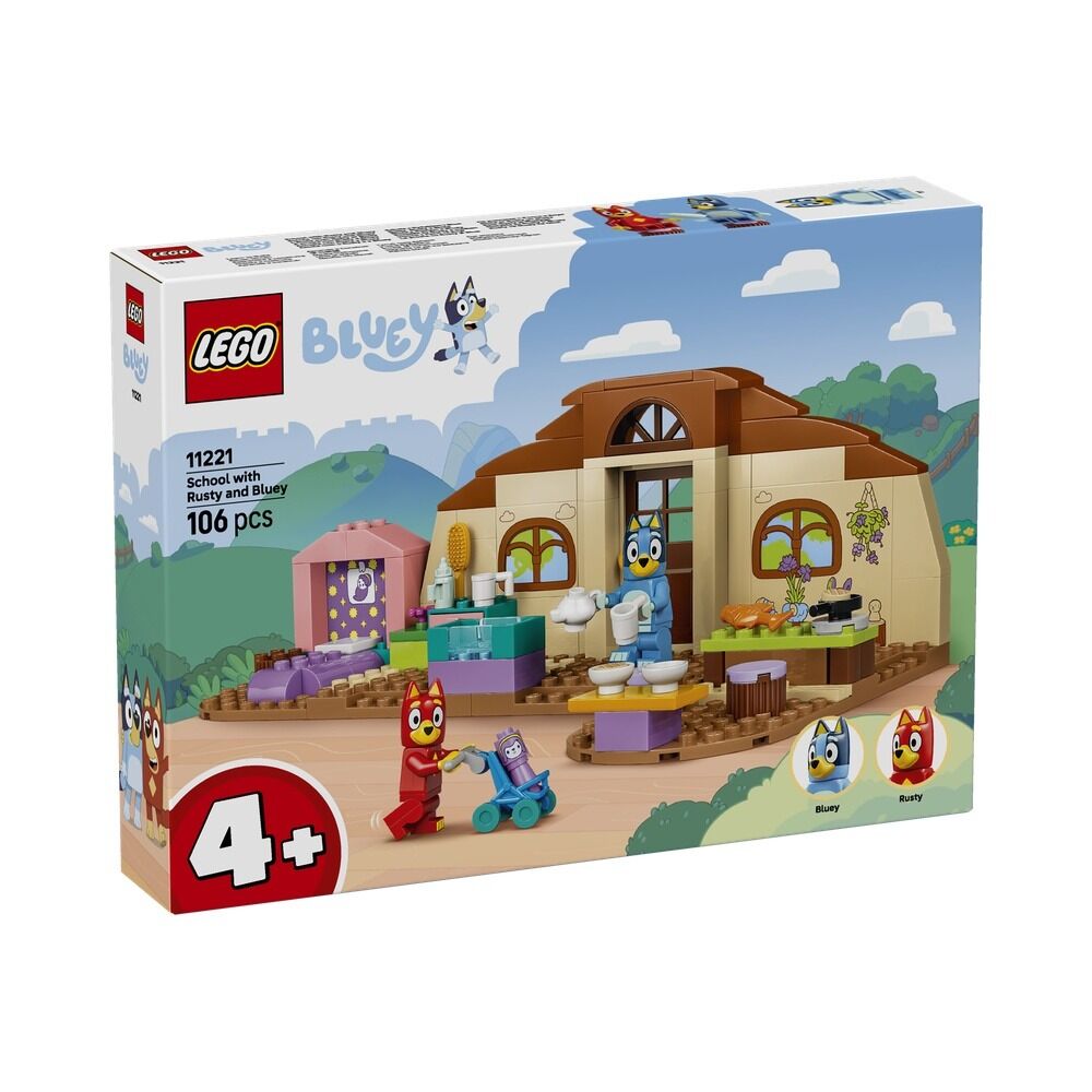 LEGO BLUEY - ESCUELA CON RUSTY Y BLUEY