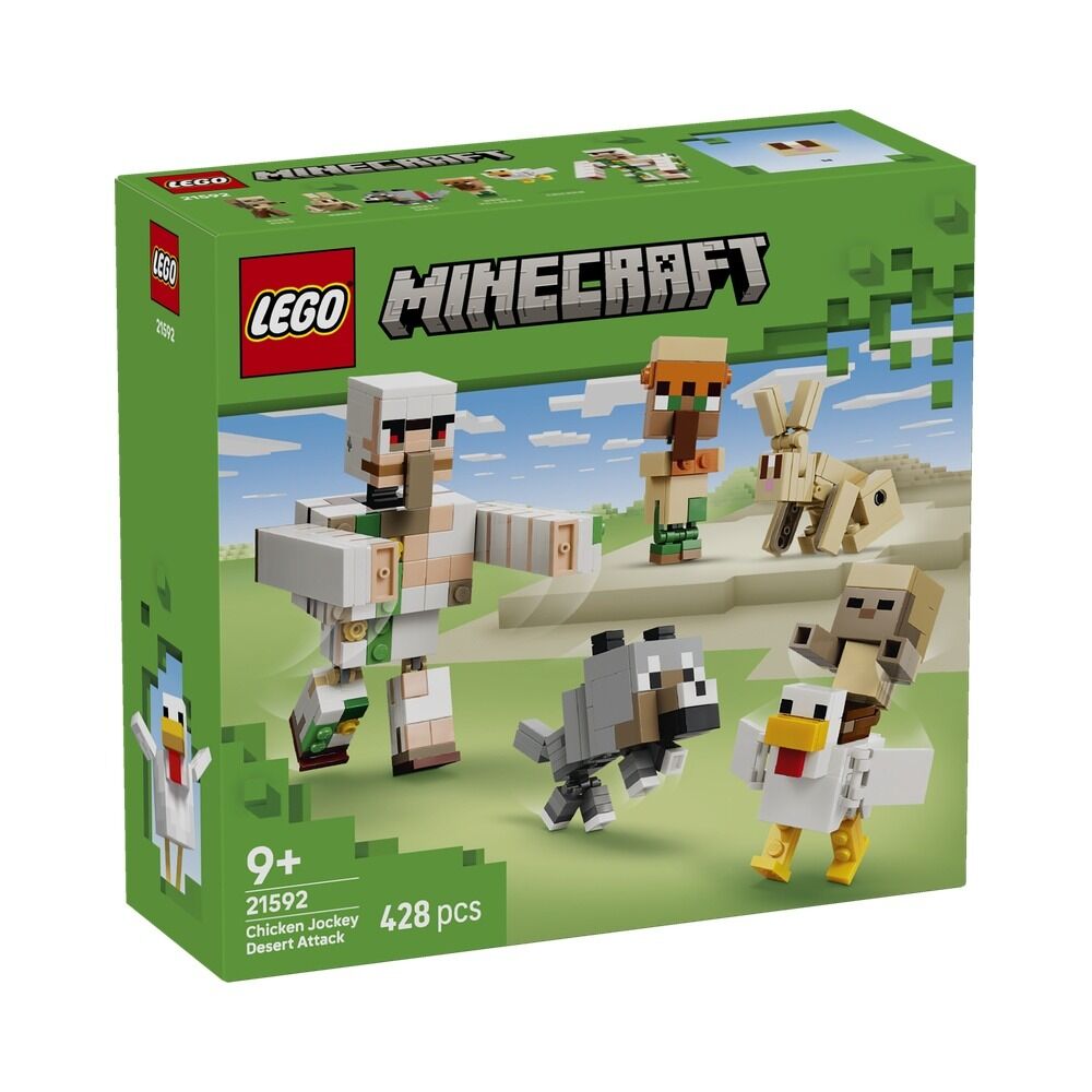 LEGO MINECRAFT - ATAQUE DEL JINETE AVÍCOLA EN EL DESIERTO