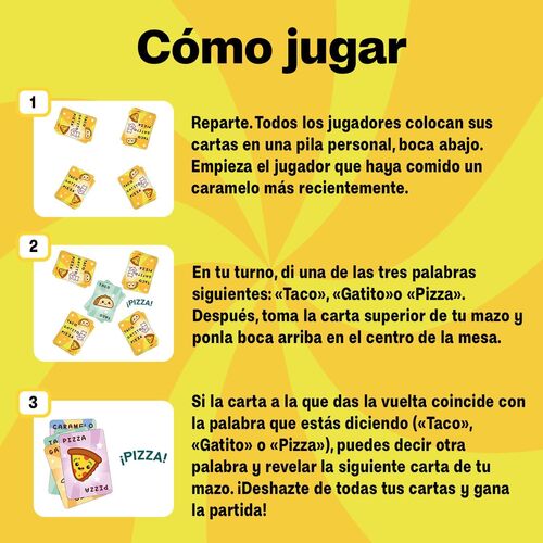 JUEGO TACO, GATITO, PIZZA