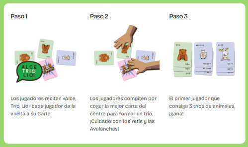 JUEGO ALCE, TRIO, LÍO