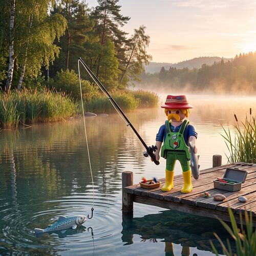 PESCADOR - PLAYMOBIL SOBRES SORPRESA SERIE 30 NIÑOS