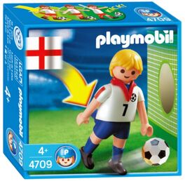 PLAYMOBIL - JUGADOR DE FÚTBOL INGLATERRA