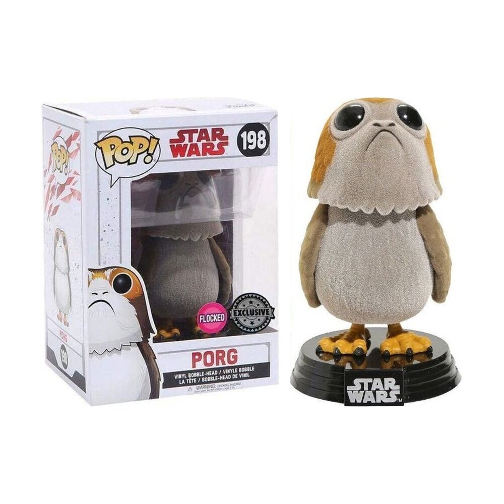 FUNKO POP! STAR WARS EPISODIO VIII: LOS ÚLTIMOS JEDI - PORG FLOCKED EXCLUSIVO