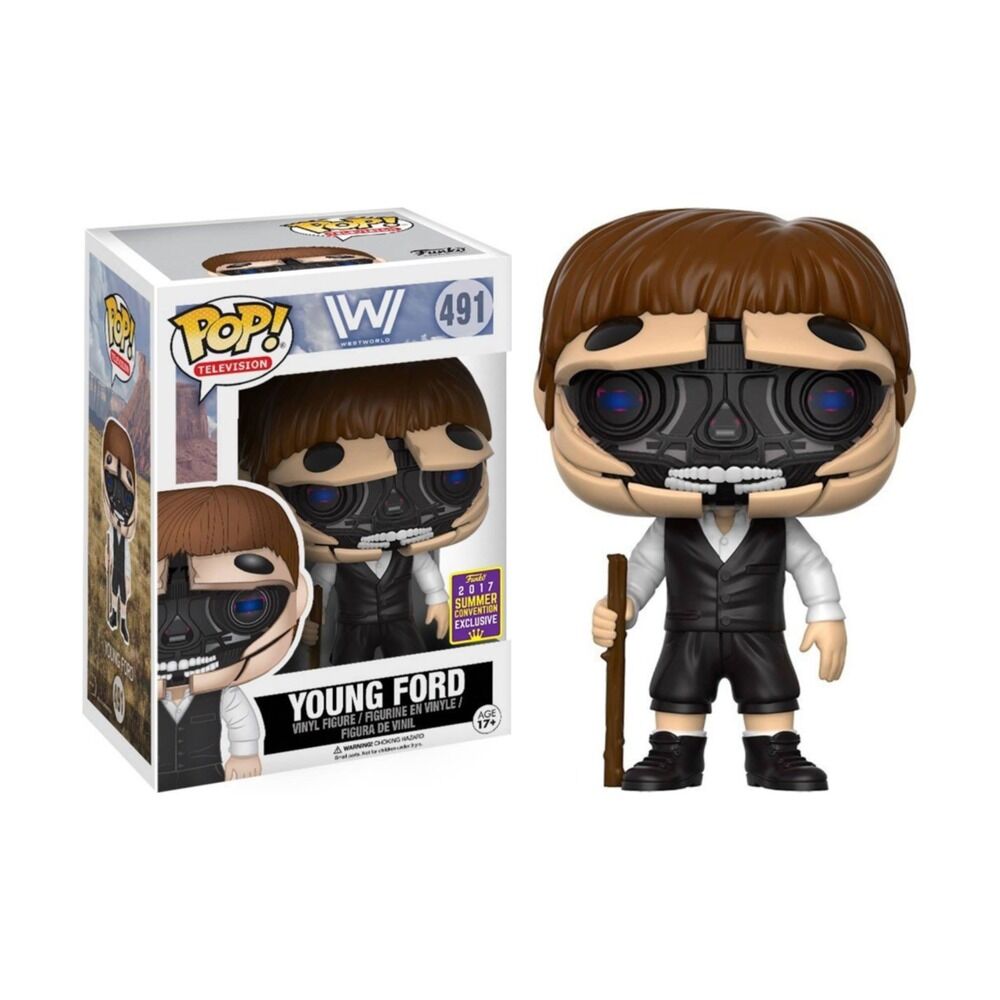 FUNKO POP! WESTWORLD: ROBOTIC YOUNG FORD (OPEN FACE) - EXCLUSIVO SDCC 2017