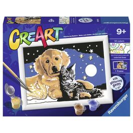 RAVENSBURGER CREART KIT PINTURA MASCOTAS BAJO CIELO ESTRELLADO