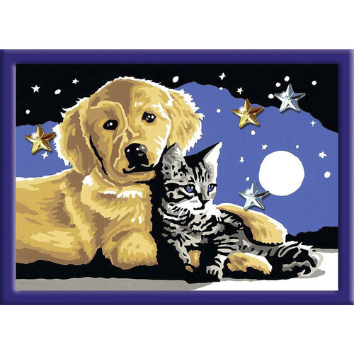 RAVENSBURGER CREART KIT PINTURA MASCOTAS BAJO CIELO ESTRELLADO