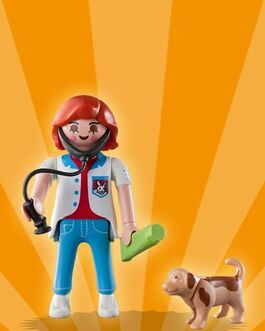 PLAYMOBIL 5158-11 SOBRE SORPRESA SERIE 2 NIÑAS - VETERINARIA