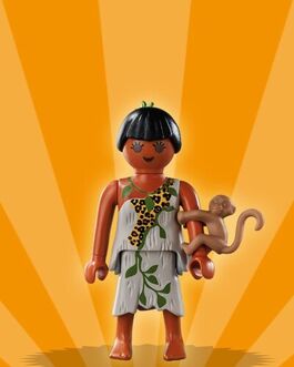 PLAYMOBIL 5158-5 SOBRE SORPRESA SERIE 2 NIÑAS - MUJER DE LA JUNGLA