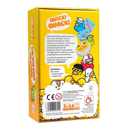 JUEGO QUICK! QUACK!