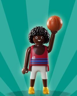 PLAYMOBIL - JUGADOR DE BALONCESTO - SOBRE SORPRESA SERIE 2 NIÑOS