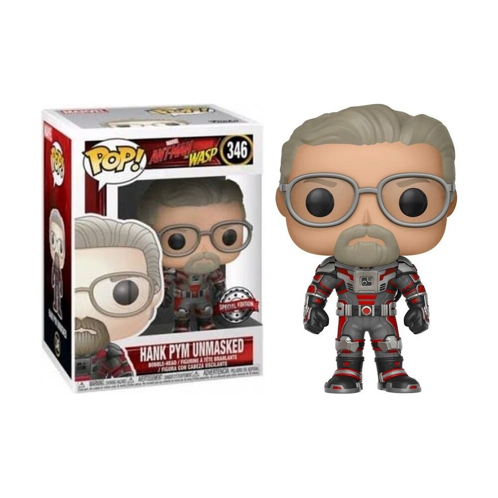 FUNKO POP! MARVEL ANT-MAN Y LA AVISPA - HANK PYM SIN MÁSCARA EXCLUSIVO