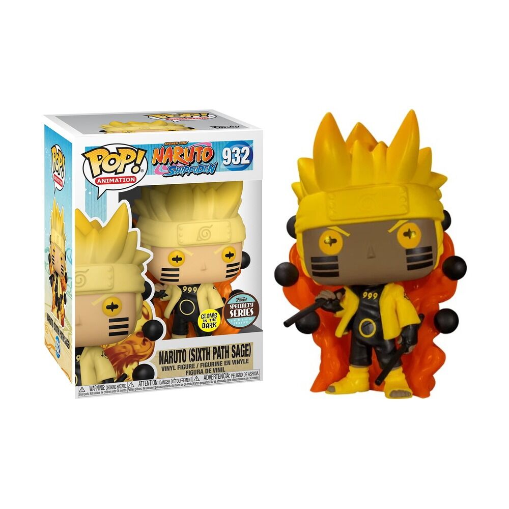 FUNKO POP! NARUTO SHIPPUDEN - NARUTO SABIO DE LOS SEIS CAMINOS (BRILLA EN LA OSCURIDAD) EXCLUSIVO