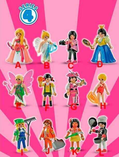 PLAYMOBIL 5285-12 SOBRE SORPRESA SERIE 4 NIÑAS COCINERA
