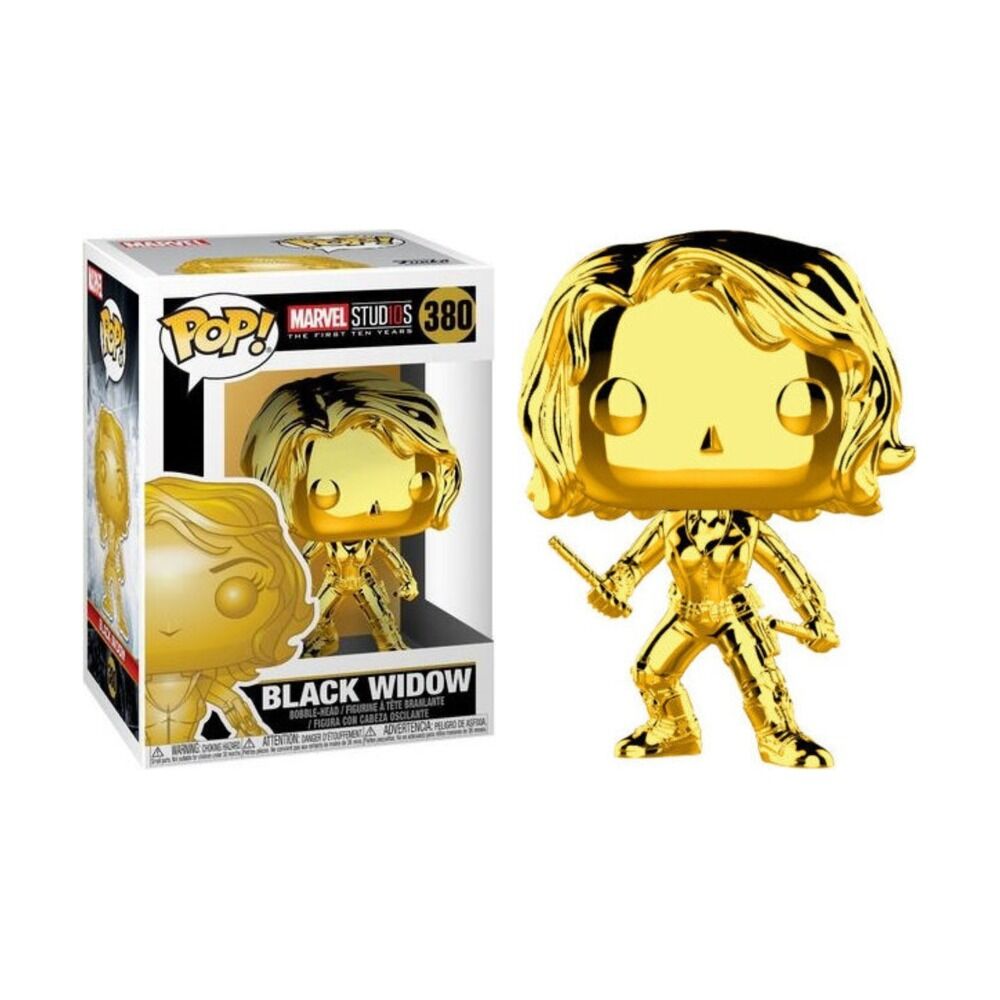 FUNKO POP! MARVEL - BLACK WIDOW (CROMADO)