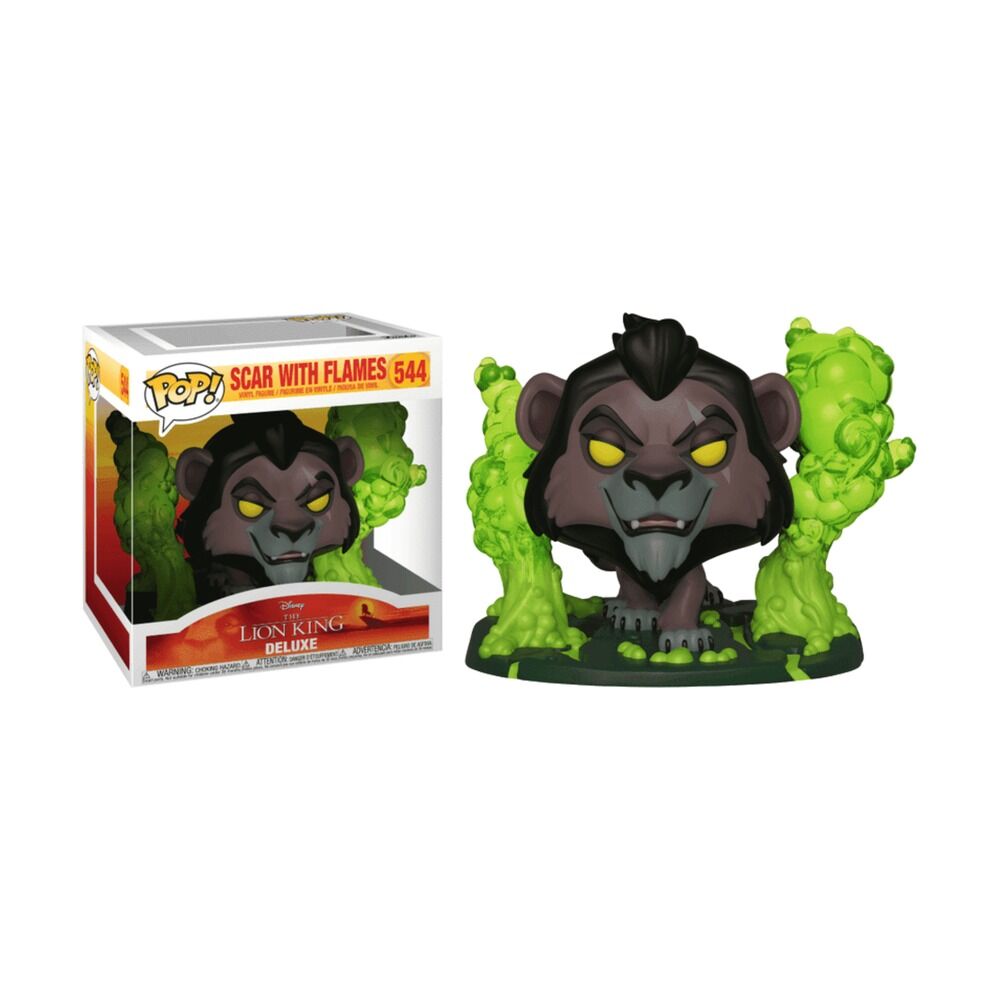 FUNKO POP! DELUXE DISNEY: EL REY LEÓN - SCAR EN LLAMAS