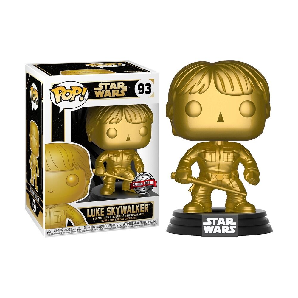 FUNKO POP! STAR WARS - LUKE SKYWALKER (DORADO METÁLICO) EDICIÓN ESPECIAL