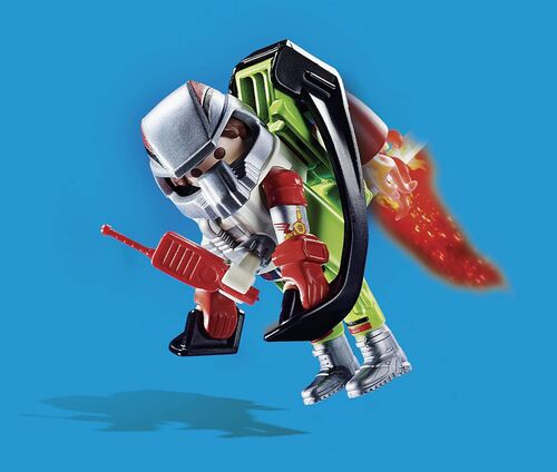 PLAYMOBIL - AIR STUNTSHOW: ACRÓBATA CON MOCHILA PROPULSORA
