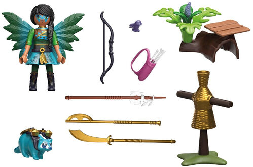 PLAYMOBIL - AYUMA: HADA GUERRERA CON MAPACHE