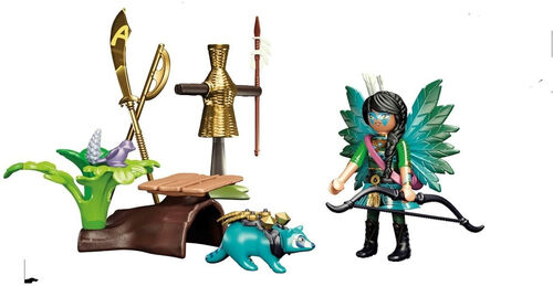 PLAYMOBIL - AYUMA: HADA GUERRERA CON MAPACHE