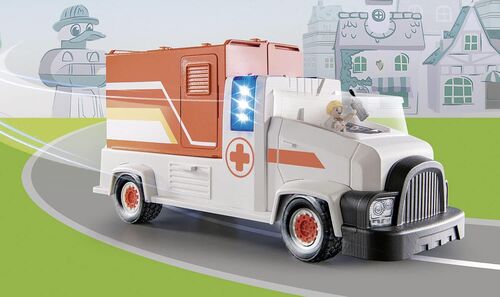 PLAYMOBIL - DUCK ON CALL: CAMIÓN AMBULANCIA