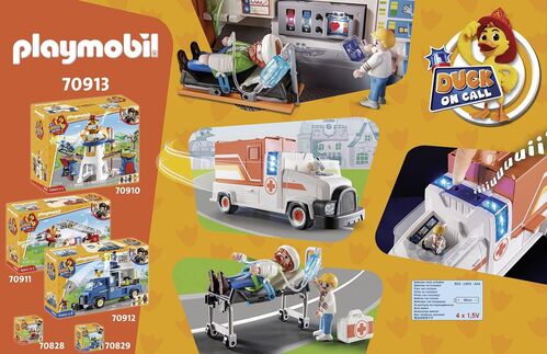 PLAYMOBIL - DUCK ON CALL: CAMIÓN AMBULANCIA