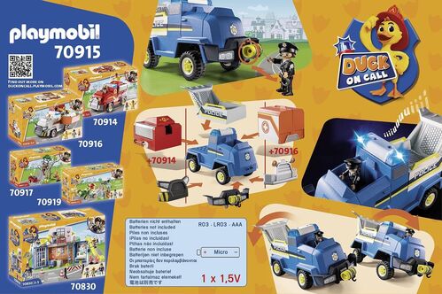 PLAYMOBIL - DUCK ON CALL: VEHÍCULO DE EMERGENCIA DE LA POLICÍA