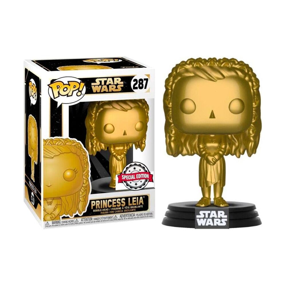 FUNKO POP! STAR WARS - PRINCESA LEIA (DORADO) EXCLUSIVO