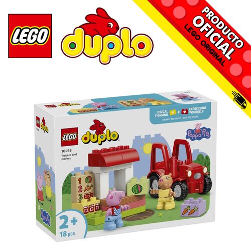 LEGO DUPLO - TRACTOR Y MERCADO PEPPA PIG