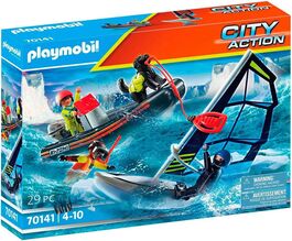 PLAYMOBIL - RESCATE MARÍTIMO: RESCATE POLAR CON BOTE