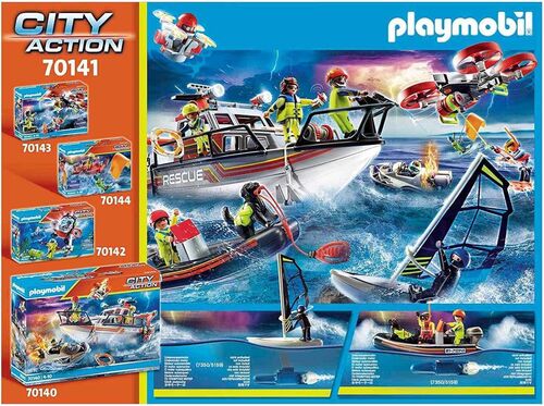 PLAYMOBIL - RESCATE MARÍTIMO: RESCATE POLAR CON BOTE
