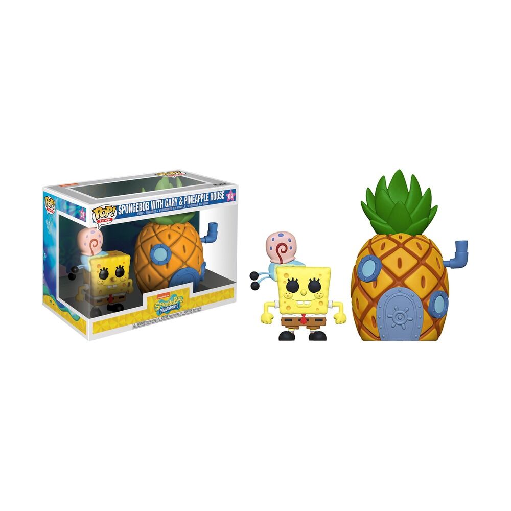 FUNKO POP! TOWN BOB ESPONJA - BOB ESPONJA Y GARY CON CASA PIÑA
