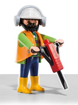 PLAYMOBIL 5458-10 SOBRE SORPRESA SERIE 6 NIÑOS - OBRERO