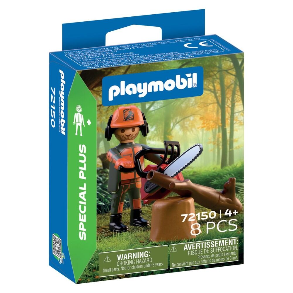 PLAYMOBIL - TRABAJADOR FORESTAL CON MOTOSIERRA