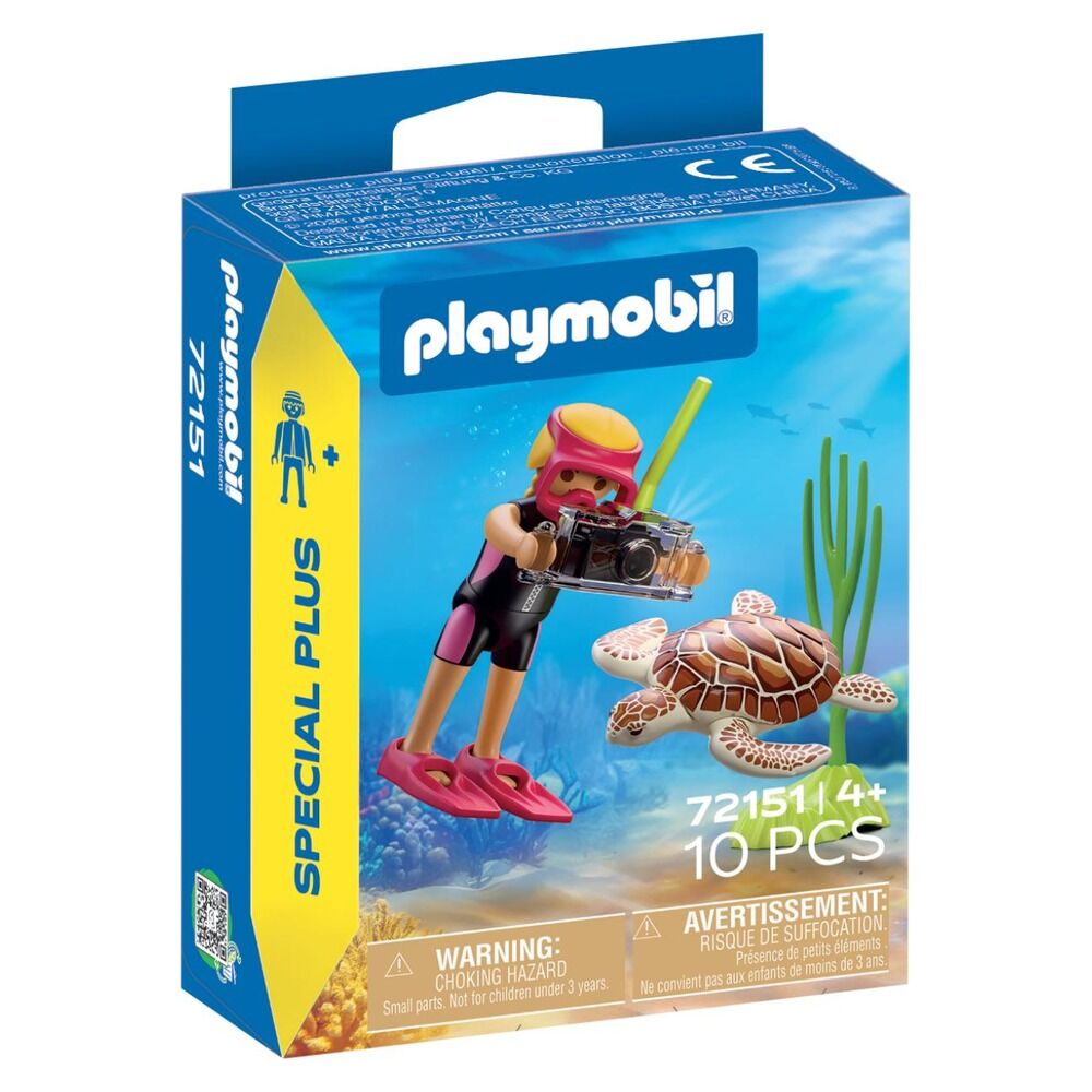 PLAYMOBIL - BUCEADORA CON TORTUGA