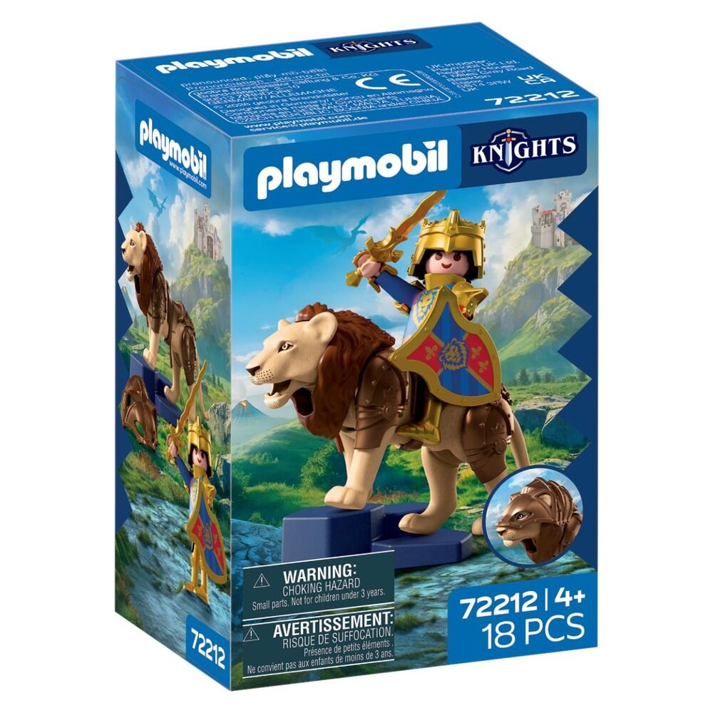 PLAYMOBIL - LEÓN CON CABALLERO DORADO