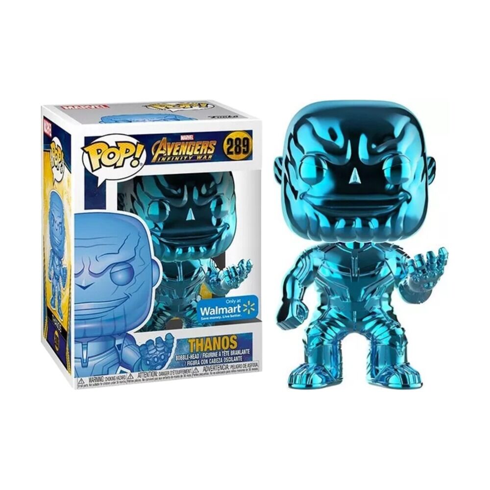 FUNKO POP! VENGADORES: INFINITY WAR - THANOS (CROMADO AZUL) EXCLUSIVO