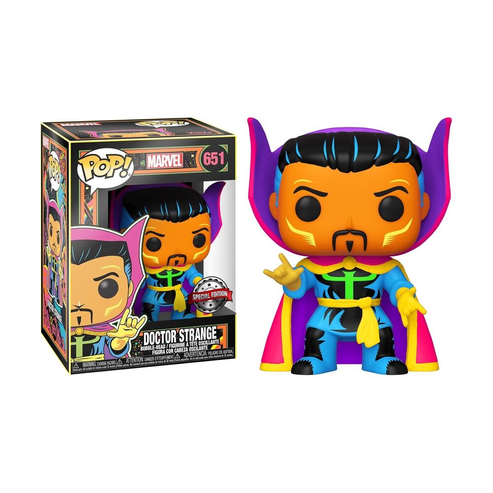 FUNKO POP! MARVEL BLACK LIGHT - DOCTOR STRANGE EXCLUSIVO