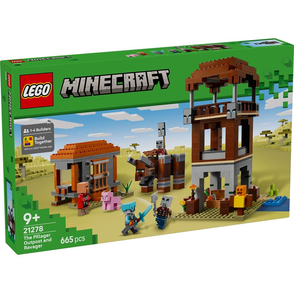 LEGO MINECRAFT - PUESTO DE AVANZADA DE LOS SAQUEADORES Y EL DEVASTADOR