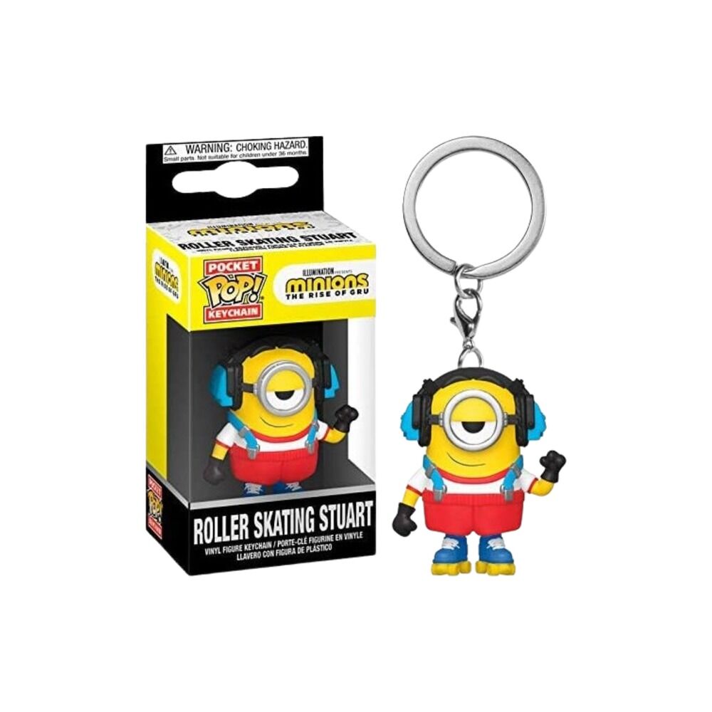 FUNKO POCKET POP! KEYCHAIN LLAVERO MINIONS: EL ORIGEN DE GRU - STUART PATINANDO