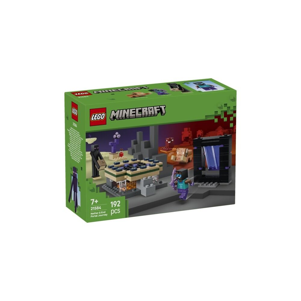 LEGO MINECRAFT - EL VIAJE POR EL NETHER Y EL PORTAL AL END