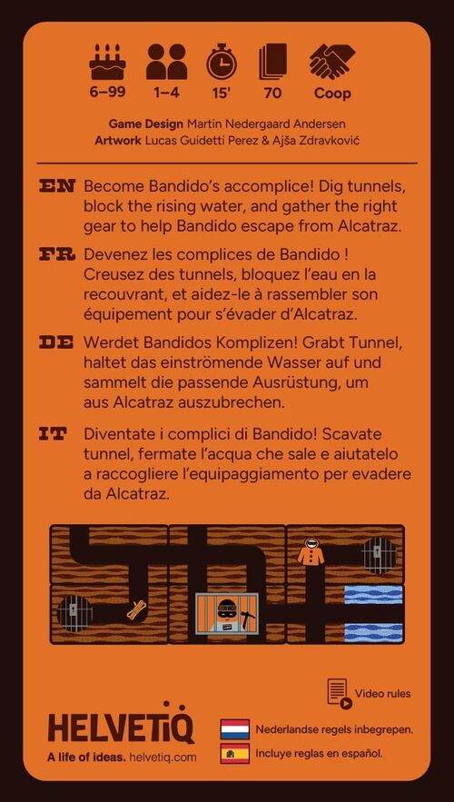 BANDIDO ALCATRAZ - JUEGO DE CARTAS