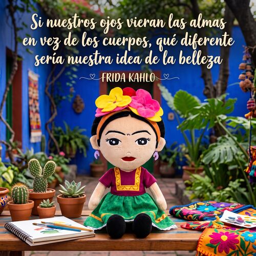 PELUCHE FRIDA KAHLO - FRIDA KAHLO 32 CM