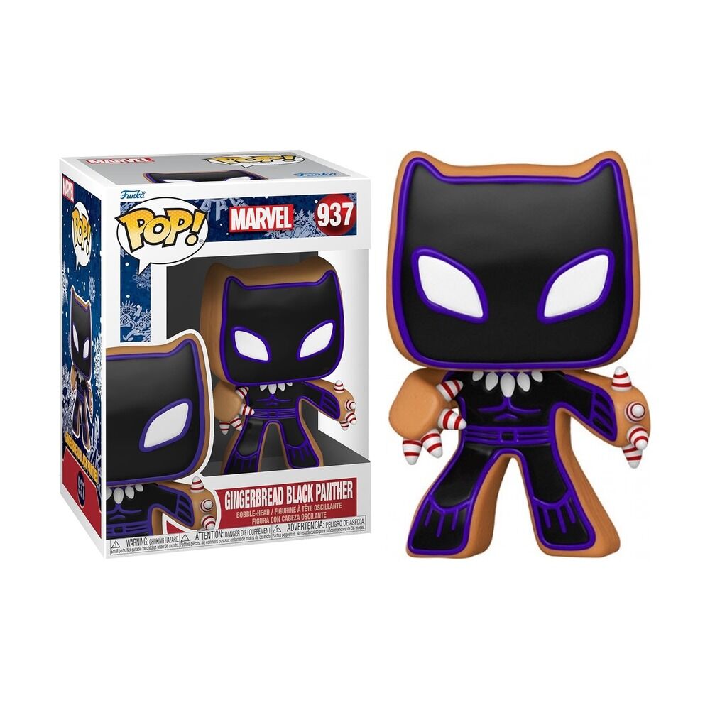 FUNKO POP! MARVEL: NAVIDAD - BLACK PANTHER DE JENGIBRE